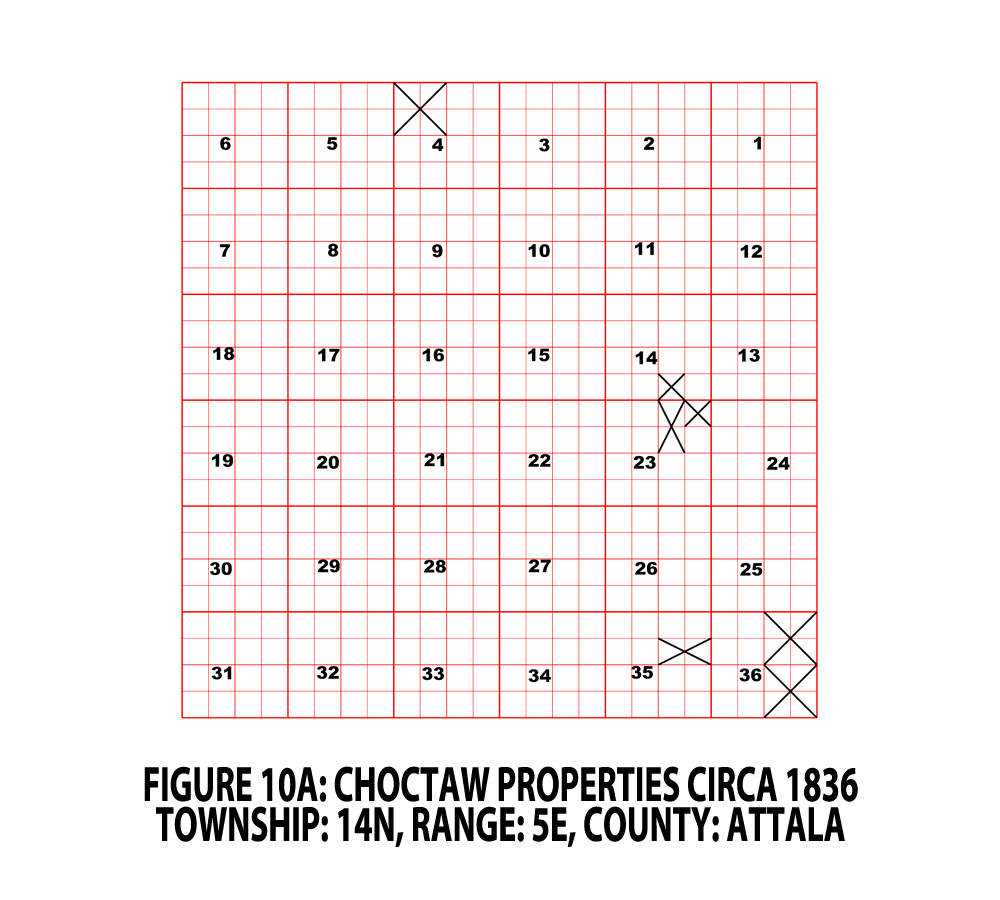 FIGURE 10A - ATTALA CO. TOWNSHIP - CHOCTAW PROPERTIES