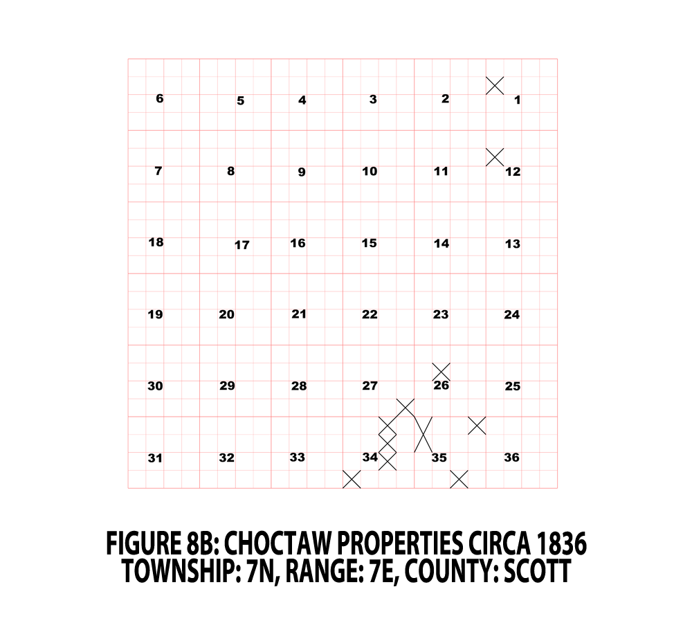 FIGURE 8B - SCOTT CO. TOWNSHIP - CHOCTAW PROPERTIES