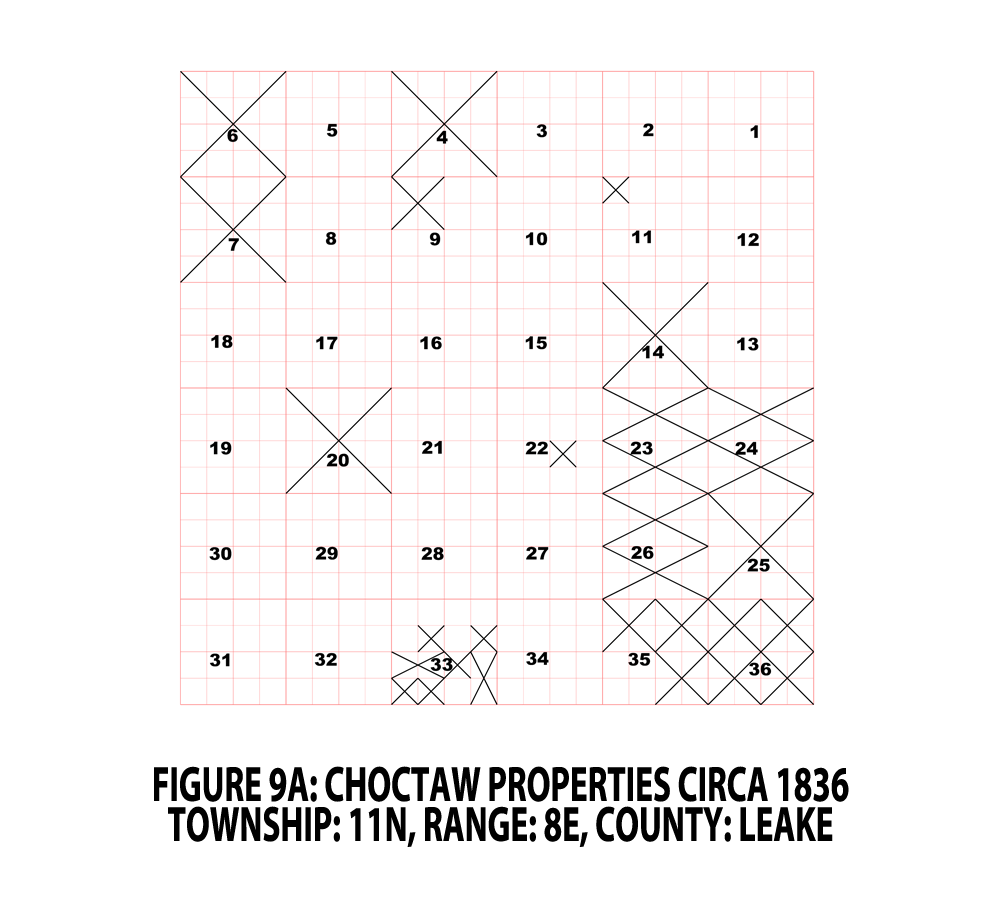 FIGURE 9A - LEAKE CO. TOWNSHIP - CHOCTAW PROPERTIES