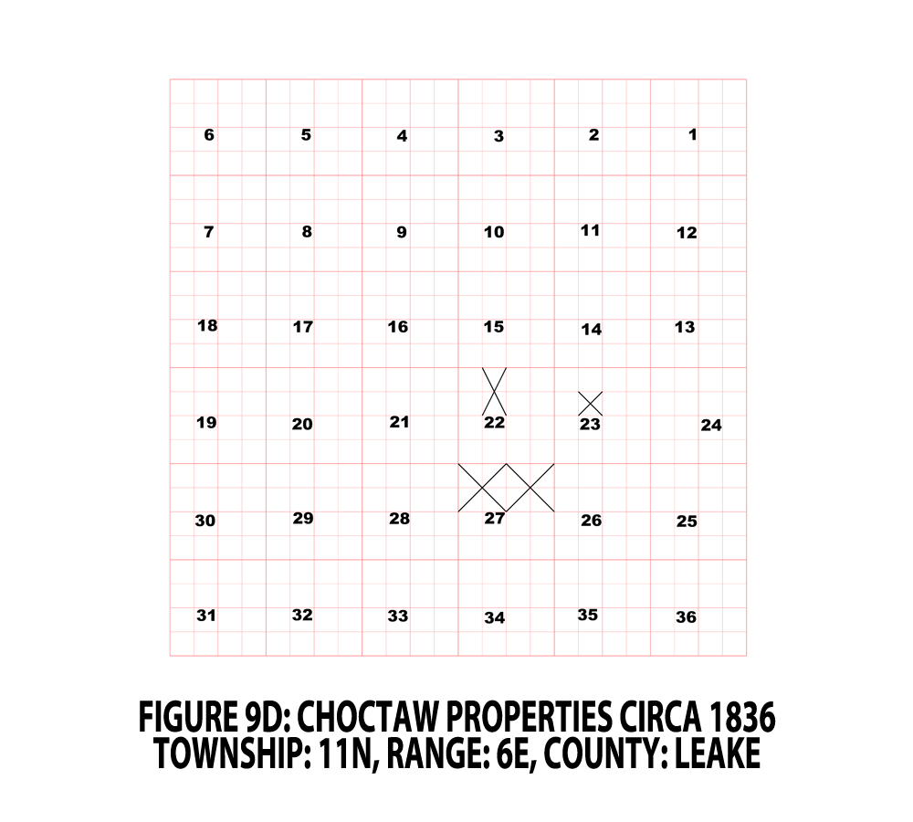 FIGURE 9D - LEAKE CO. TOWNSHIP - CHOCTAW PROPERTIES