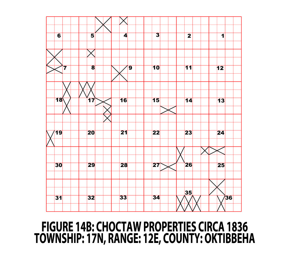 FIGURE 14B - OKTIBBEHA CO. TOWNSHIP - CHOCTAW PROPERTIES