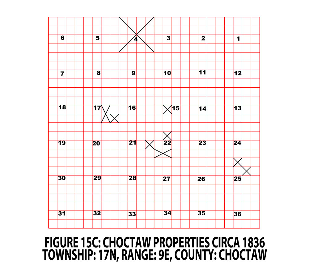FIGURE 15C - CHOCTAW CO. TOWNSHIP - CHOCTAW PROPERTIES