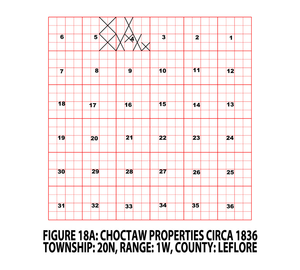 FIGURE 18A - LEFLORE CO. TOWNSHIP - CHOCTAW PROPERTIES